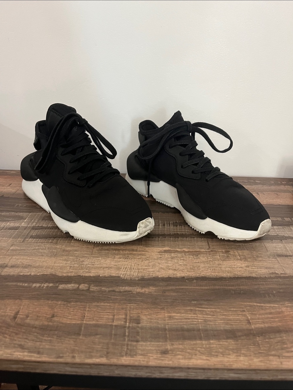 Y-3 Black and White Women’s Athletic Sneakers - Picture 2 of 4